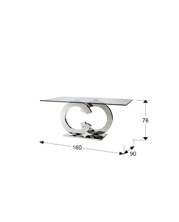 CASANDRA-MESA COMEDOR ACERO